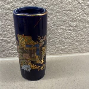 Vintage conalt Japanese Decorative Blue Vase